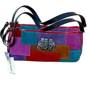 Samuel birch suede kitty design bag